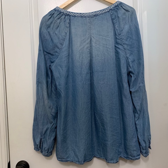Distressed Denim Top - Picture 5 of 11